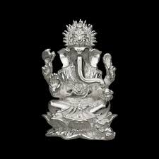 Ganesha Silver Murti